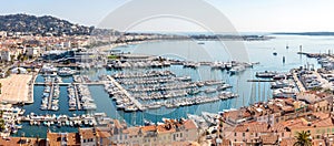 Aerial view of Cannes France