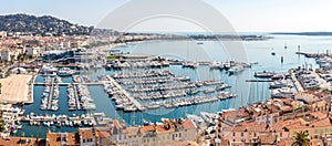 Aerial view of Cannes France photo