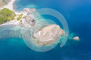 Aerial View of Cannibal Rock in Komodo National Park