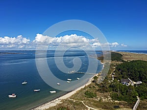 Aerial view of Cape Lookout National Seashore, North Carolina photo