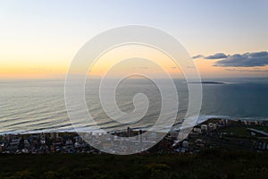 Aerial view of Cape Town from Signal Hill, South Africa