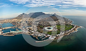 Aerial view on the Capetown Waterfront