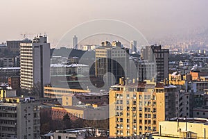 Aerial view of Capital City of Turkey. Ankara is the capital of Turkey,business city