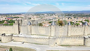 Aerial view of Carcassonne