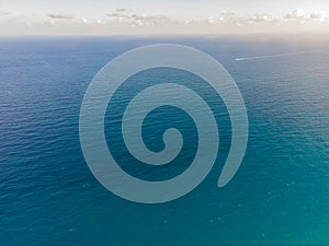 aerial View of Caribbean Ocean, Cancun, Mexico