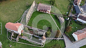 Aerial View of Carta Cistercian Medieval Monastery photo