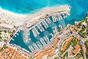 Aerial view of Cassis near Marseille, Provence, France