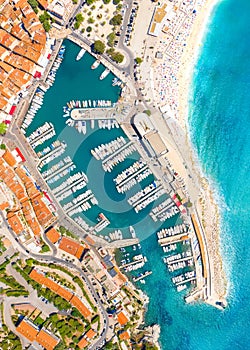 Aerial view of Cassis near Marseille, Provence, France