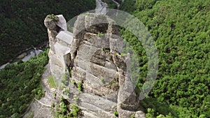 Aerial view of Castello della Pietra in Italy