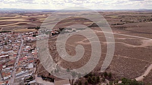 Aerial view of Castille La Mancha Spain