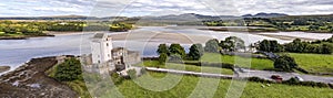 Aerial view of Castle Dow and Sheephaven Bay in Creeslough - County Donegal, Ireland photo