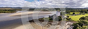 Aerial view of Castle Dow and Sheephaven Bay in Creeslough - County Donegal, Ireland photo