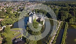 Aerial view of castle Gemen in Nordrhein-Westfalen