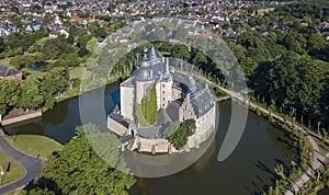 Aerial view of castle Gemen in Nordrhein-Westfalen photo