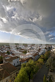Aerial view of Castro Verde, in the Alentejo