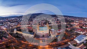 Aerial view of Cathedral in Pecs