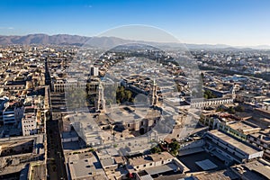 Aerial view of the Ccity of Arequipa
