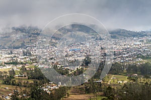 Aerial view of Celendin