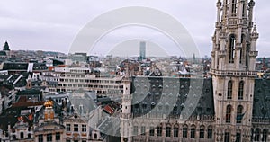 Aerial View Of The Center Of Brussels