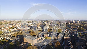 Aerial view on the Center of Den Bosch