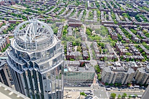 Aerial View of Central Boston