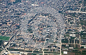 Aerial view on Central Districts of Israel
