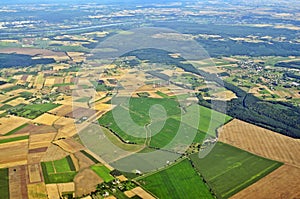 Aerial view - Central Poland photo