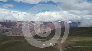 aerial view of the Cerro de los 14 Colores, Jujuy, Argentina