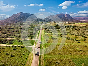 Aerial view of Cerro Paraguari.