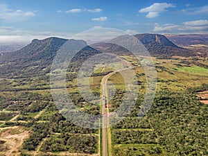 Aerial view of Cerro Paraguari. photo