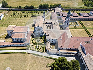 Aerial view of the Certosa di Serra San Bruno, Vibo Valentia, Calabria, Italy photo