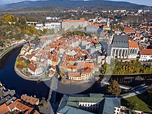 Aerial View of Cesky Krumlov