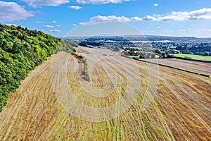Aerial view of Chantry Down  Guildford England