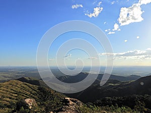 Aerial view of Chapada dos Guimaraes, Mato Grosso, Brazil