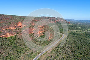 Aerial view of Chapada dos Guimaraes, Mato Grosso, Brazil