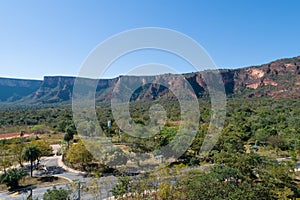 Aerial view of Chapada dos Guimaraes, Mato Grosso, Brazil