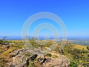 Aerial view of Chapada dos Guimaraes, Mato Grosso, Brazil