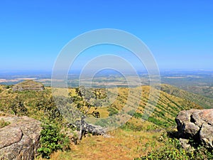 Aerial view of Chapada dos Guimaraes, Mato Grosso, Brazil