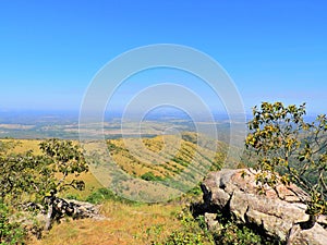 Aerial view of Chapada dos Guimaraes, Mato Grosso, Brazil