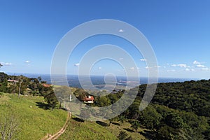 Aerial view of Chapada dos Guimaraes, Mato Grosso, Brazil