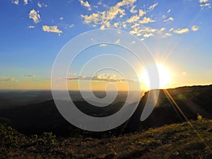 Aerial view of Chapada dos Guimaraes, Mato Grosso, Brazil