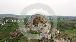 Aerial view of Chapala Fortress in Georgia