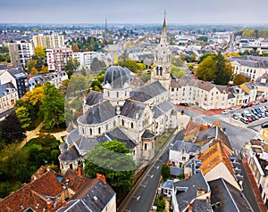 Aerial view of Chateauroux, France