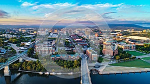 Aerial View of Chattanooga, Tennessee, USA Skyline