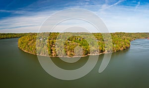 Aerial view of Cheat Lake and the Woodlands near Morgantown photo