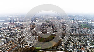 Aerial View of Chelsea Fulham and Parsons Green in London City Skyline photo