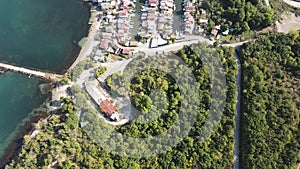 Aerial view of Chengene Skele near city of Burgas, Bulgaria