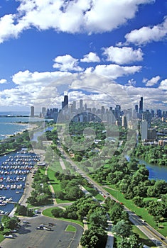 Aerial View of Chicago, Illinois photo