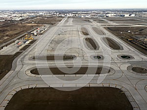 Aerial View of Chicago O\'Hare Airport Runways