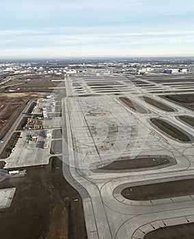 Aerial View of Chicago O\'Hare Airport Runways